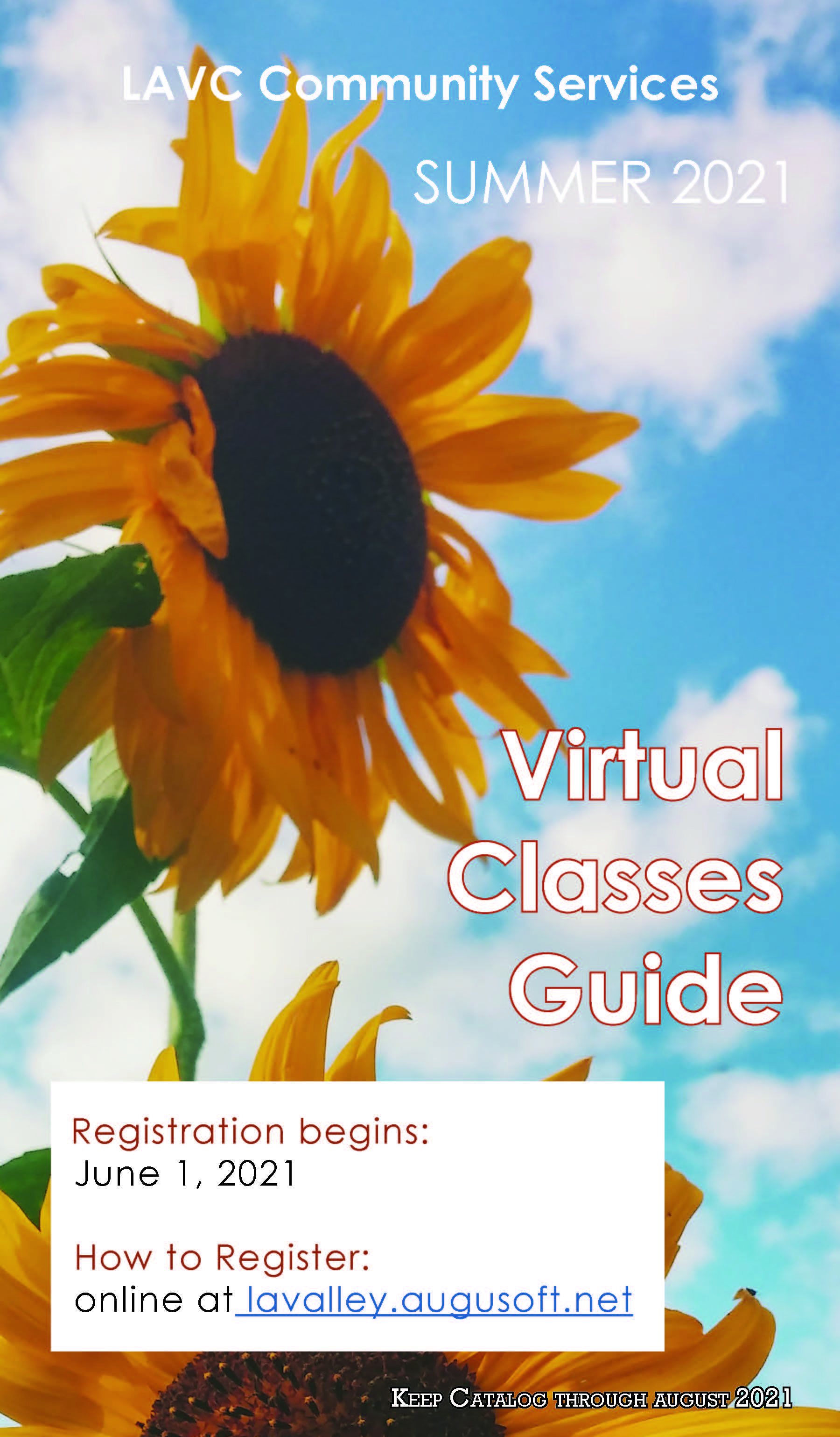 Summer 2021 Classes Guide for LAVC Community Services Dept.